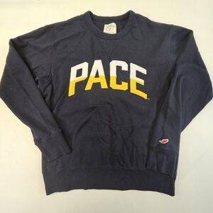 League Pace College Size Medium Sweatshirt Blue